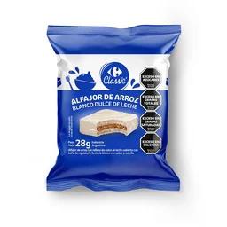 ALFAJOR ARROZ BLANCO CHOCO C/RELL DULCE LECHE 4:8