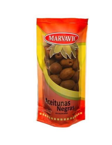 ACEITUNAS NEGRAS NATURAL DP MARVAVIC x 300g