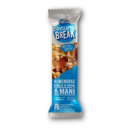 BARRA NATURAL BREAK FRUTOS SECOS x 33g