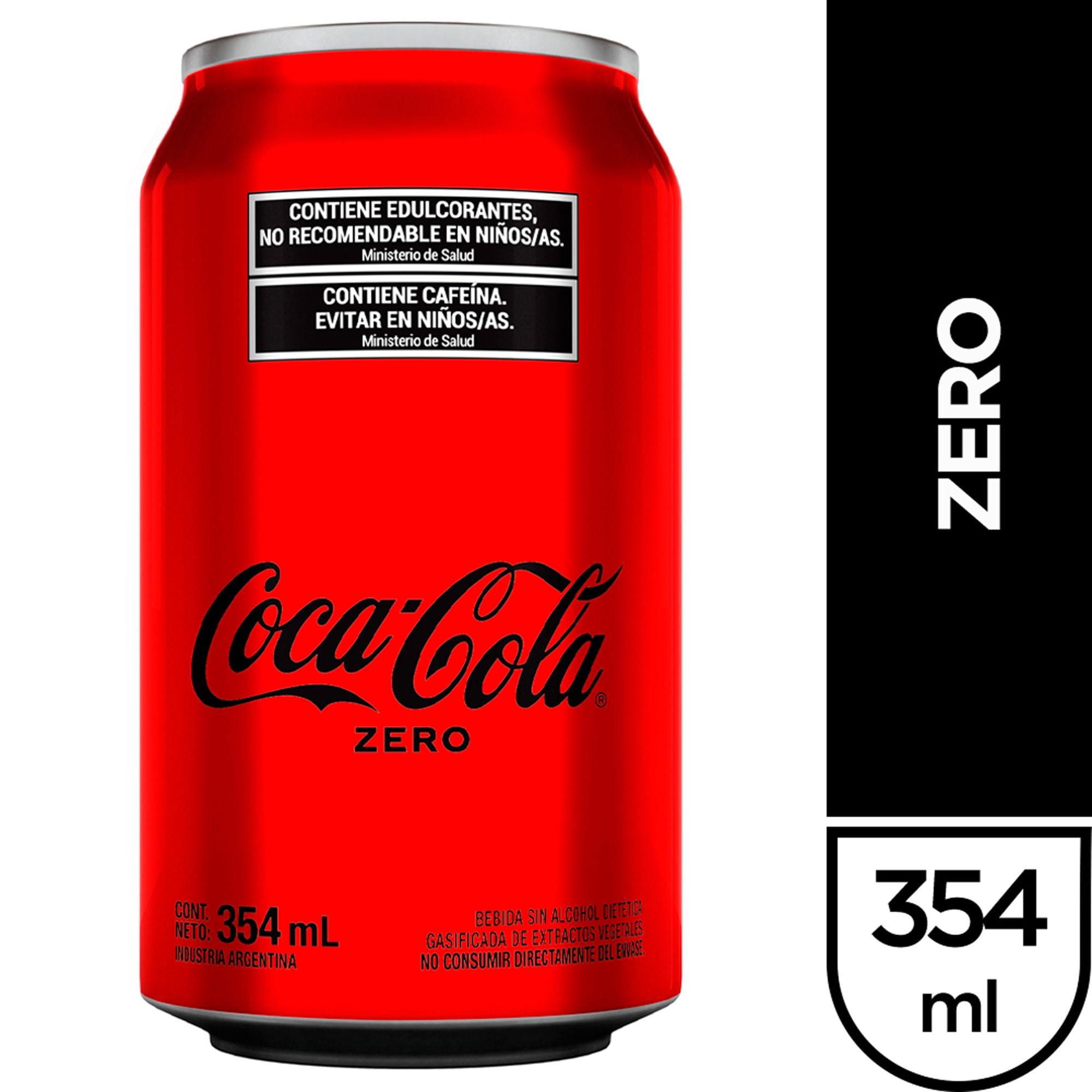 COCA COLA ZERO LATA x 354 ml