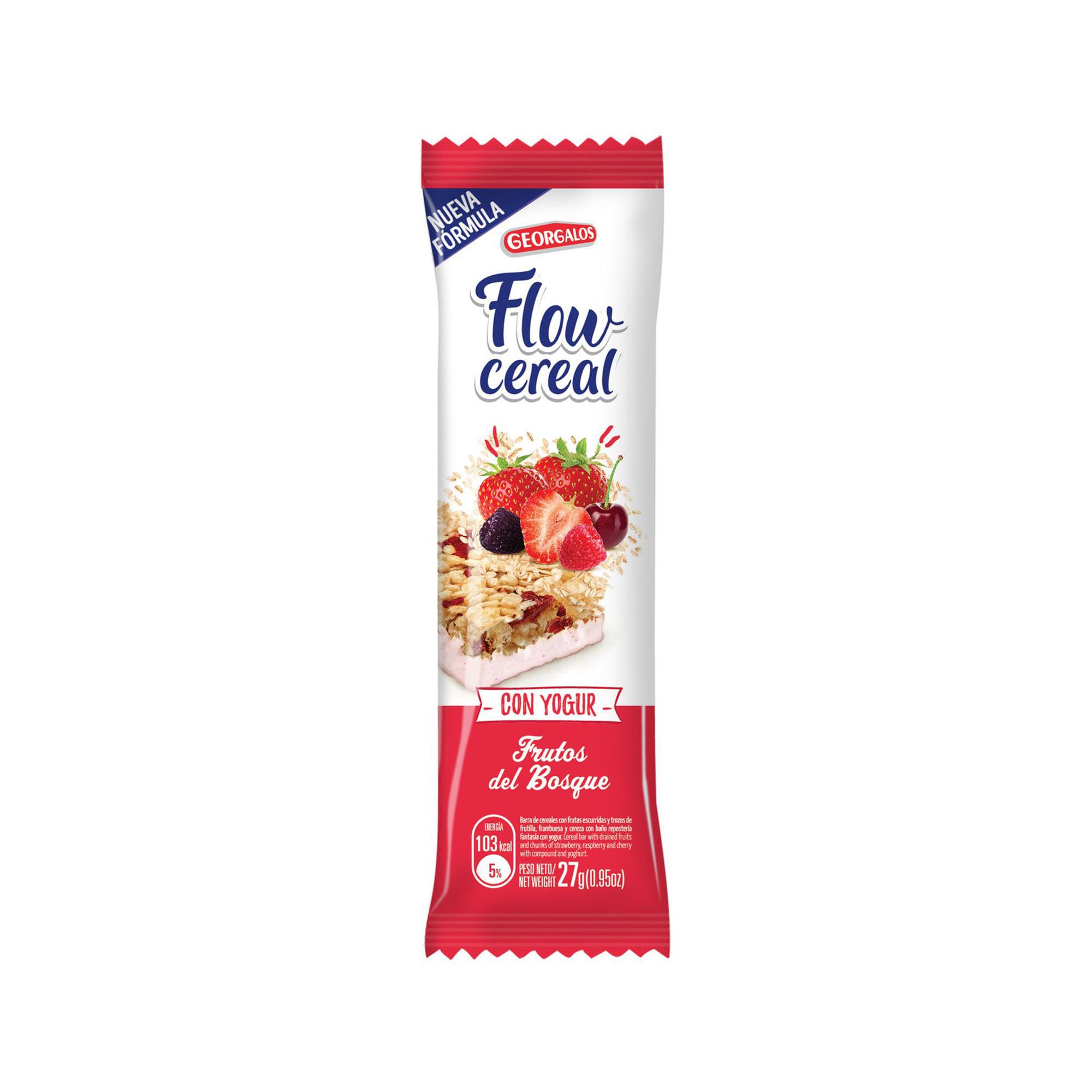 BARRA FRUTOS DEL BOSQUE CEREAL FLOW x23grs