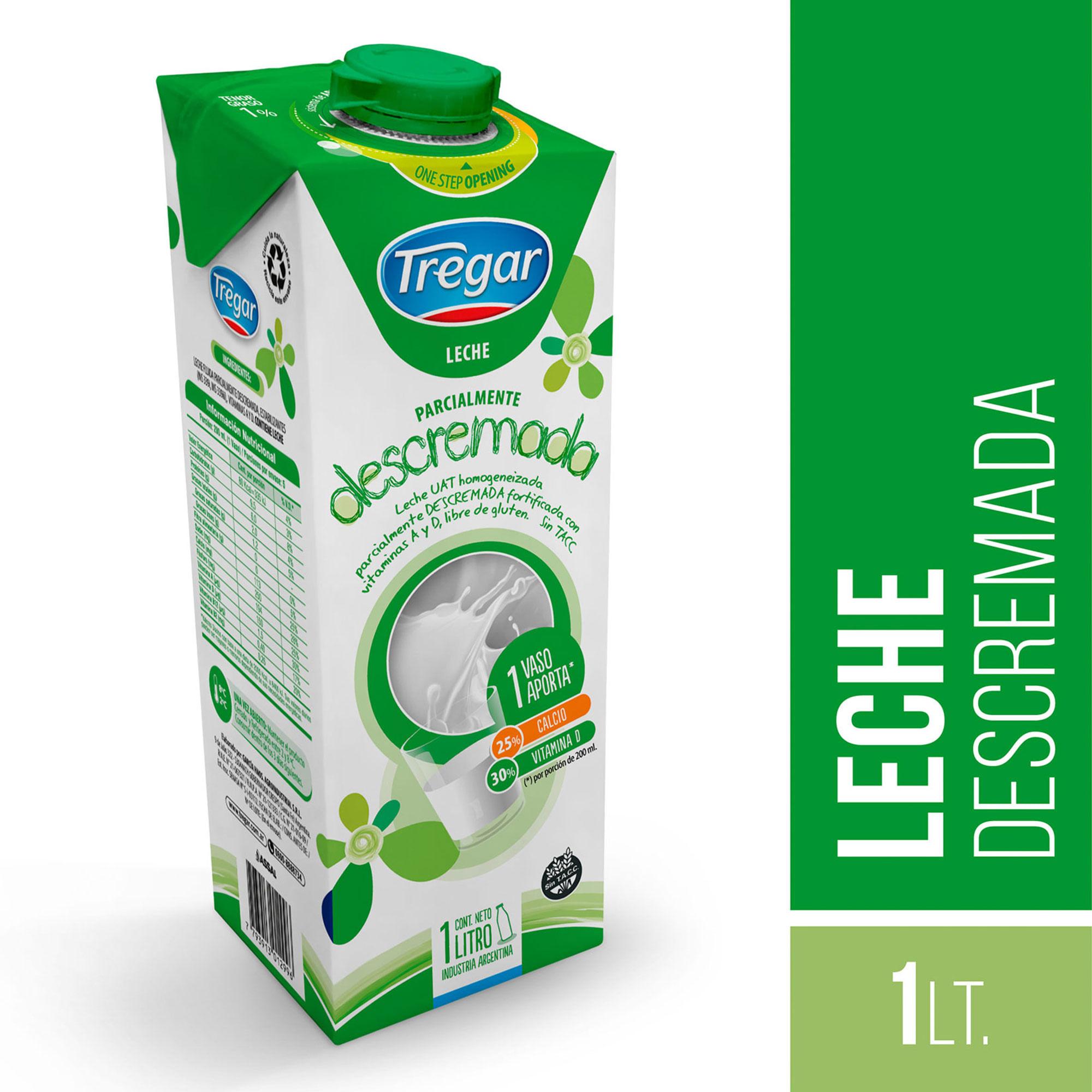 LECHE DESC LARGA VIDA TREGAR x 1l