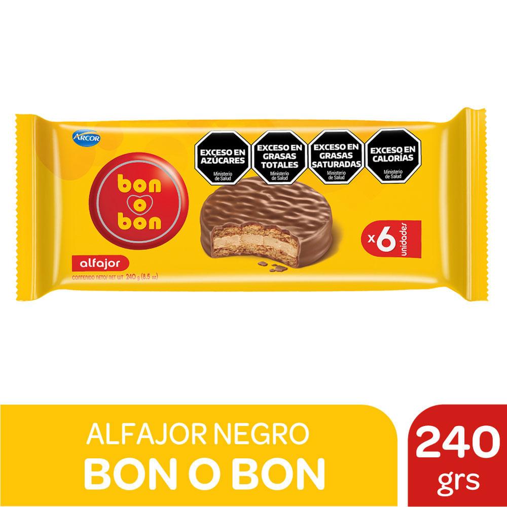 ALFAJOR BON O BON NEGRO x 6u