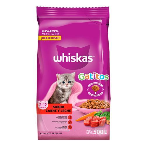 ALIMENTO P/GATO WHISKAS CARNE Y LECHE x 500 g