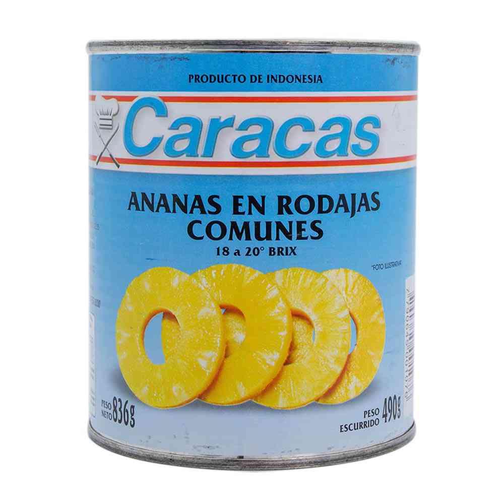 ANANA EN RODAJAS CARACAS x 836g