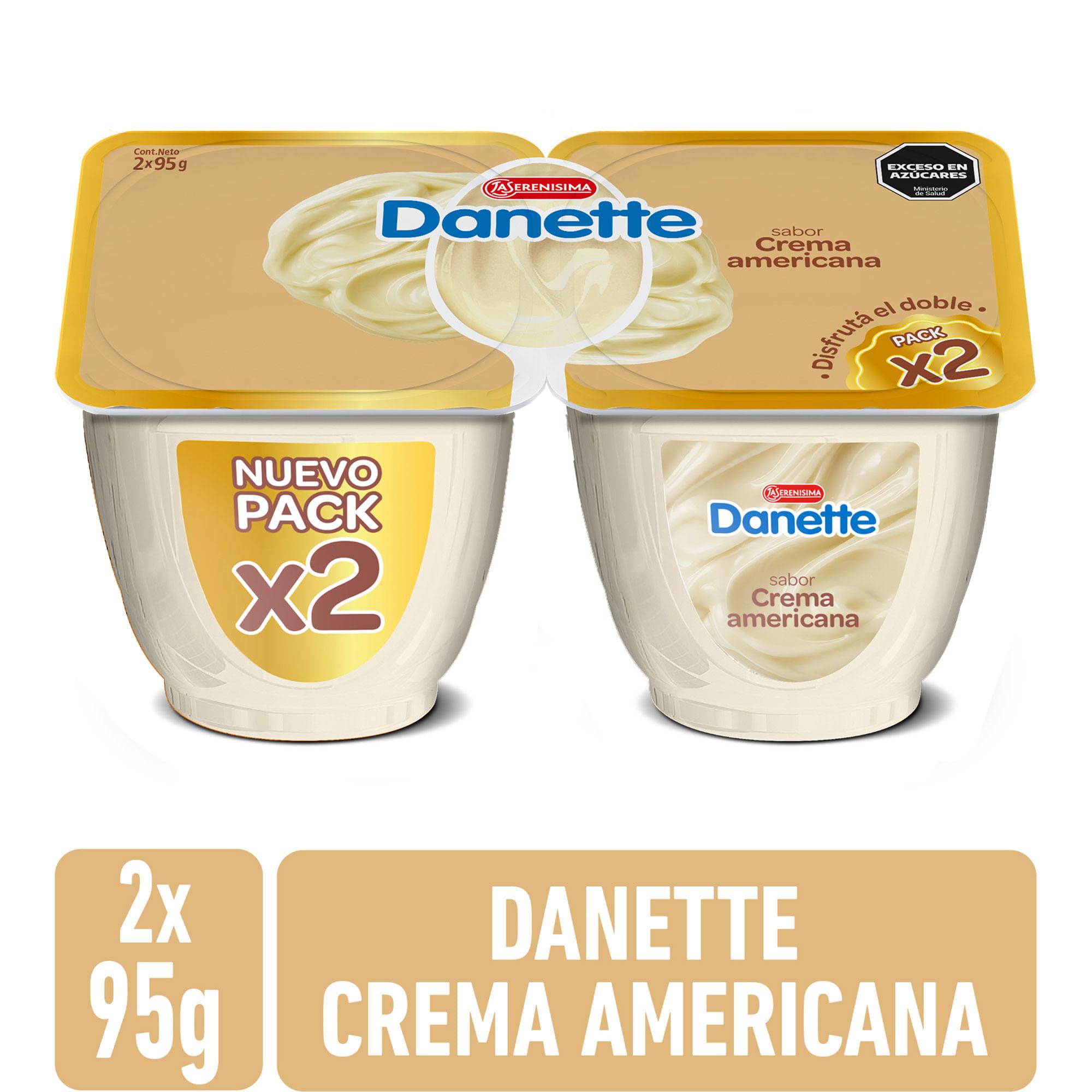 POSTRE DANETTE CREMA AMERICANA 2u 190gr