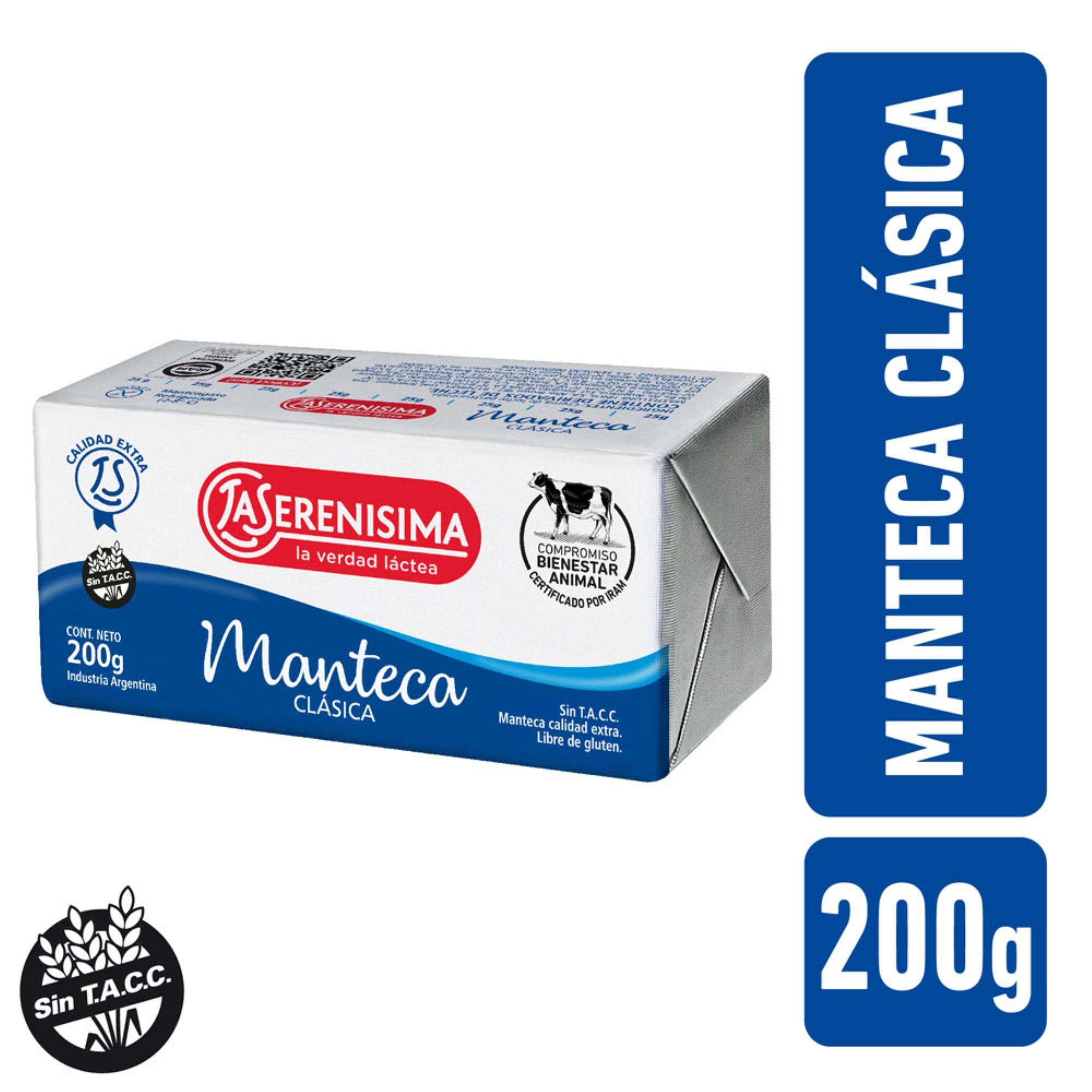 MANTECA LA SERENISIMA x 200g