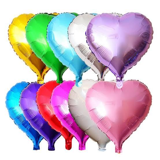 GLOBOS METALIZADOS CORAZON