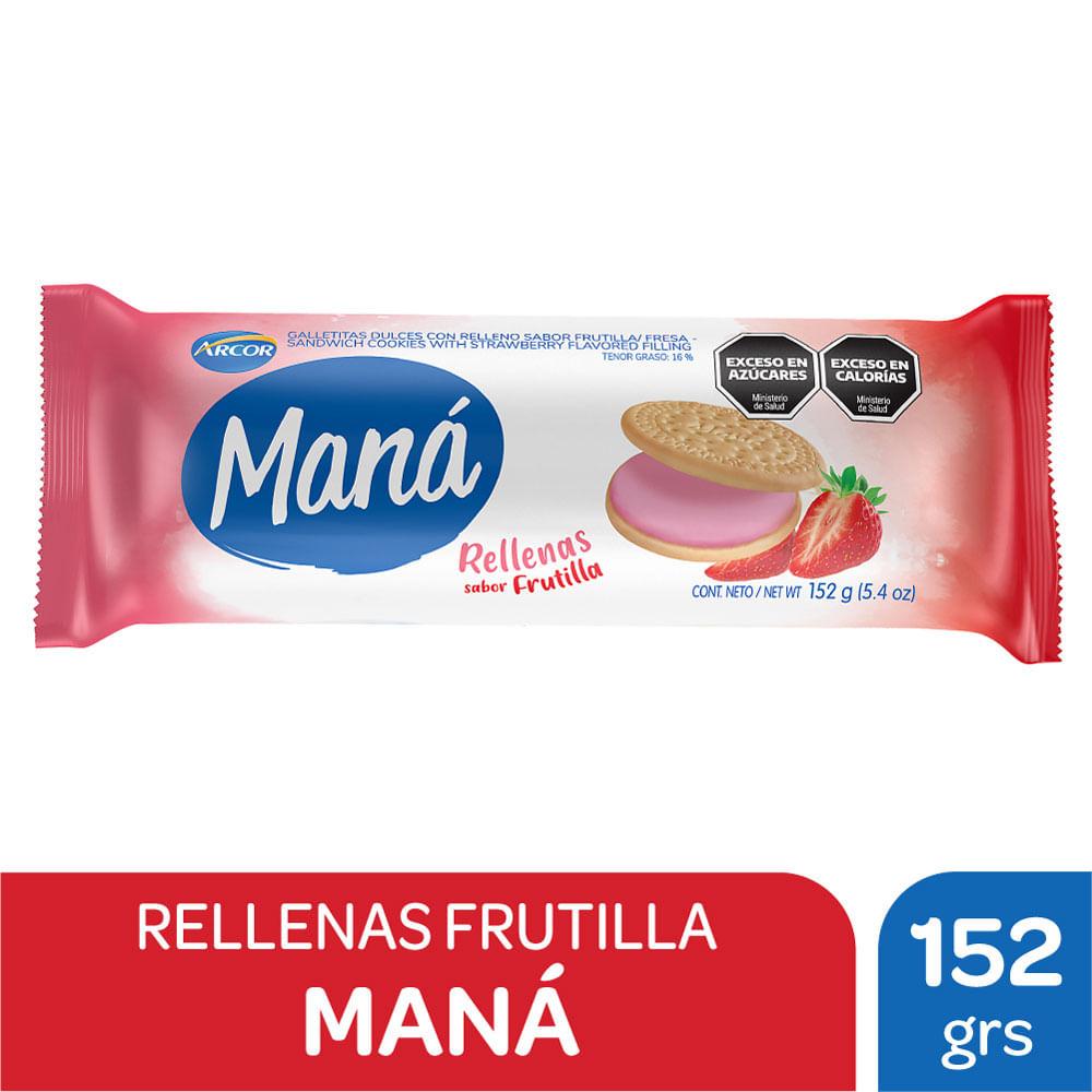 GALLETITAS MANA RELLENAS FRUTILLA x 152g