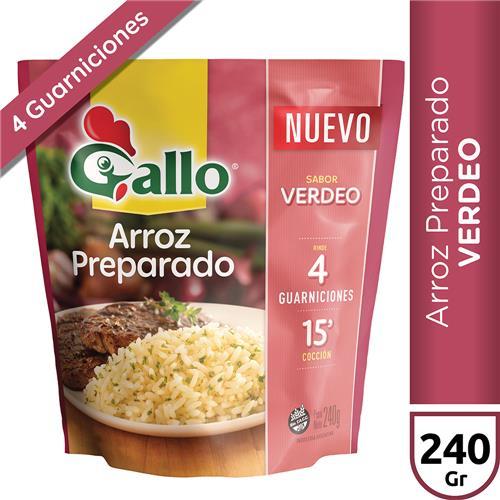 ARROZ PREPARADO VERDEO GALLO x 240g