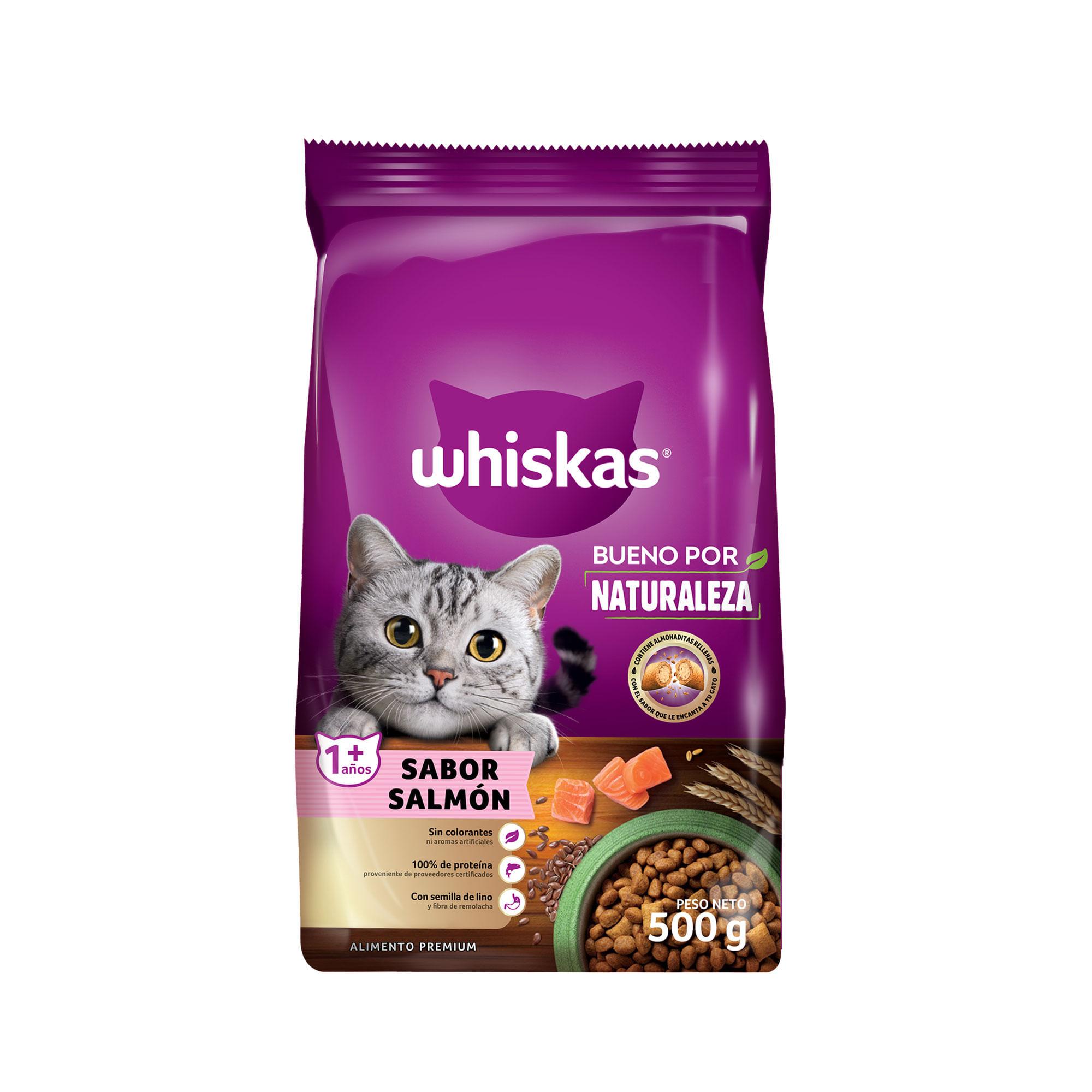 ALIMENTO GATO SALMON WHISKAS x500grs