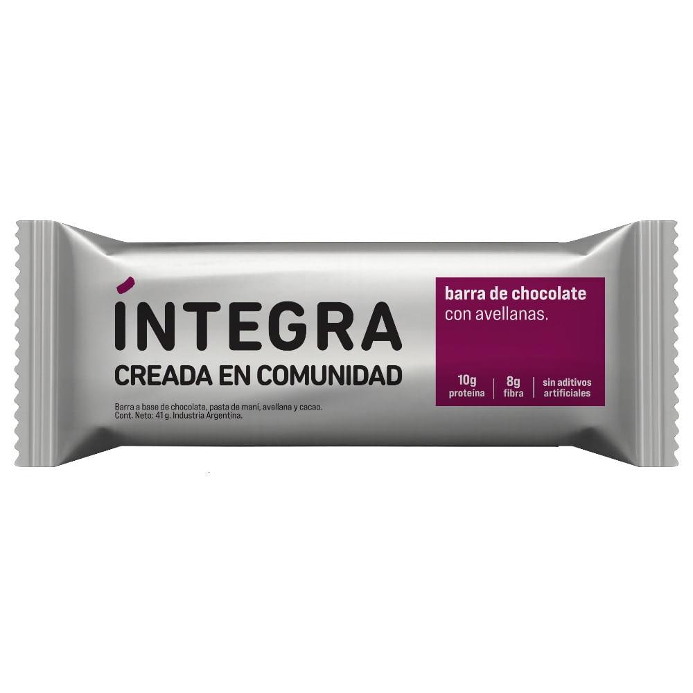 BARRA CHOCO C/ AVELLANAS INTEGRA 41gr