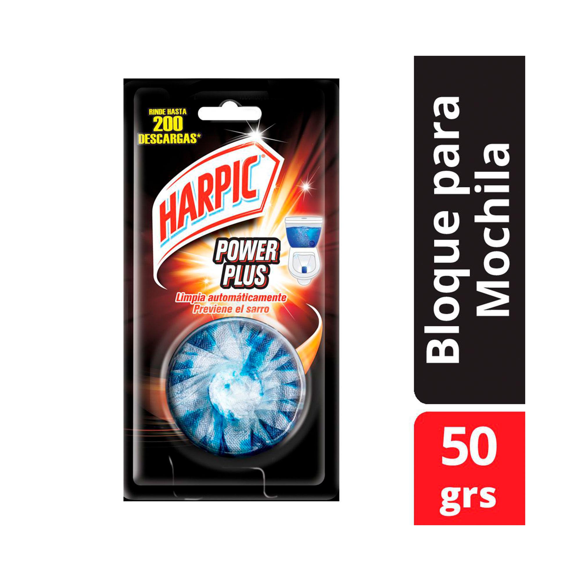 BLOQUE MOCHILA INOD POWER PLUS HARPIC x 50grs