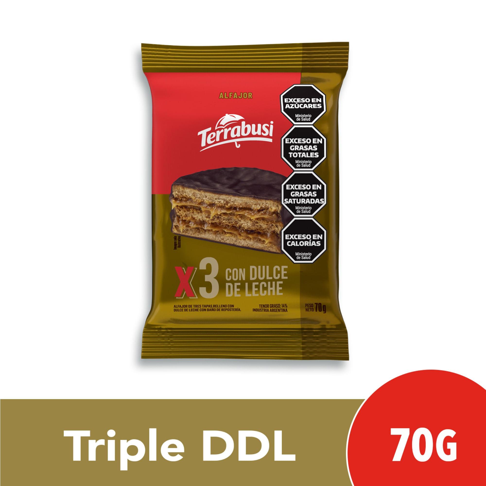 ALFAJOR TRIPLE CHOCOLATE TERRABUSI x70grs