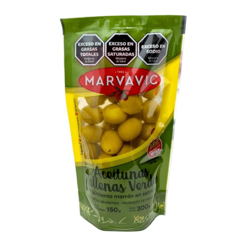 ACEITUNAS VERDES RELLENAS MARVAVIC DP x 300g