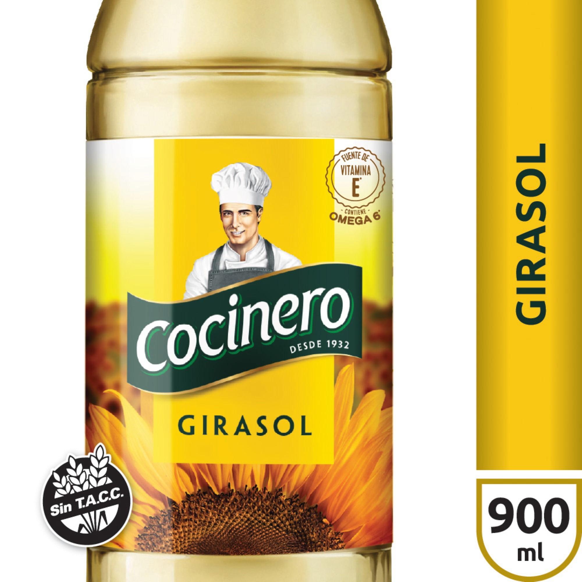 ACEITE DE GIRASOL COCINERO x 900ml