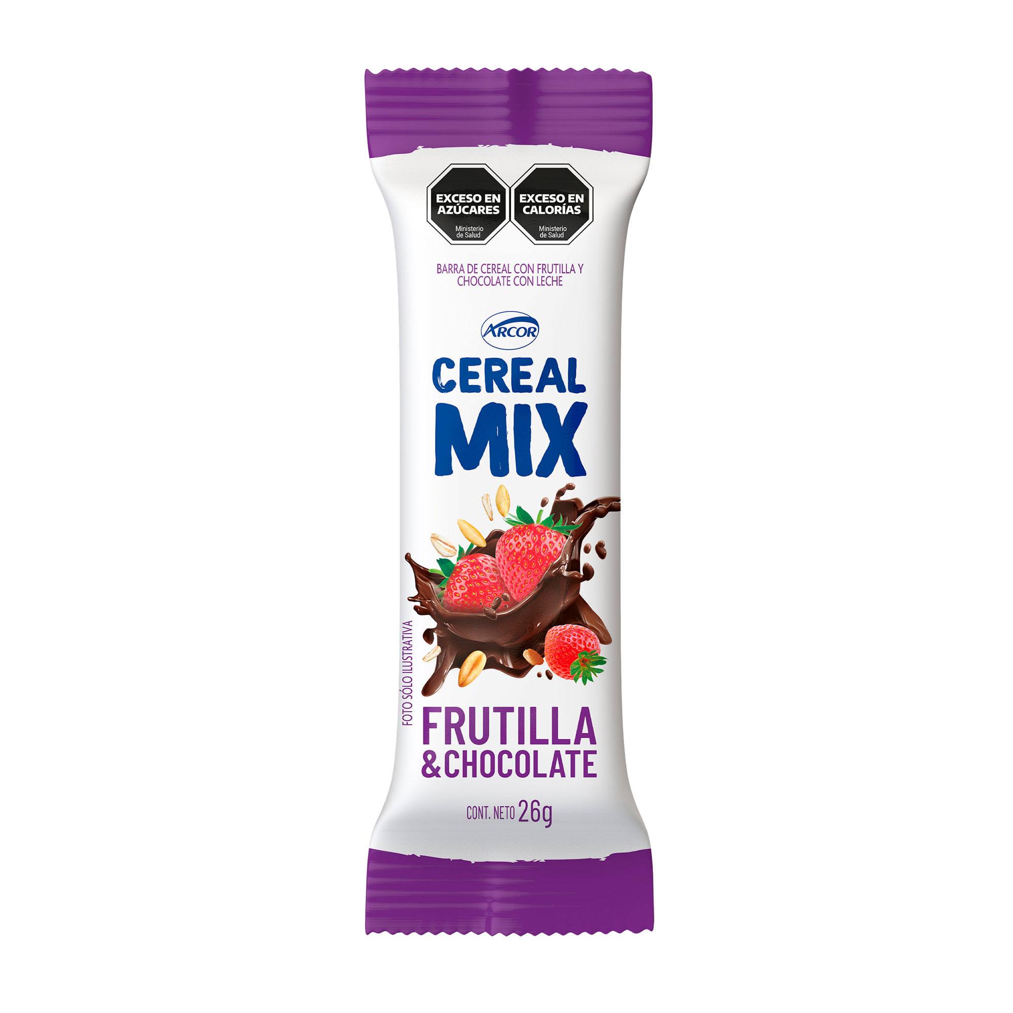 BARRITA FRUT Y CHOC CEREAL MIX x 26g