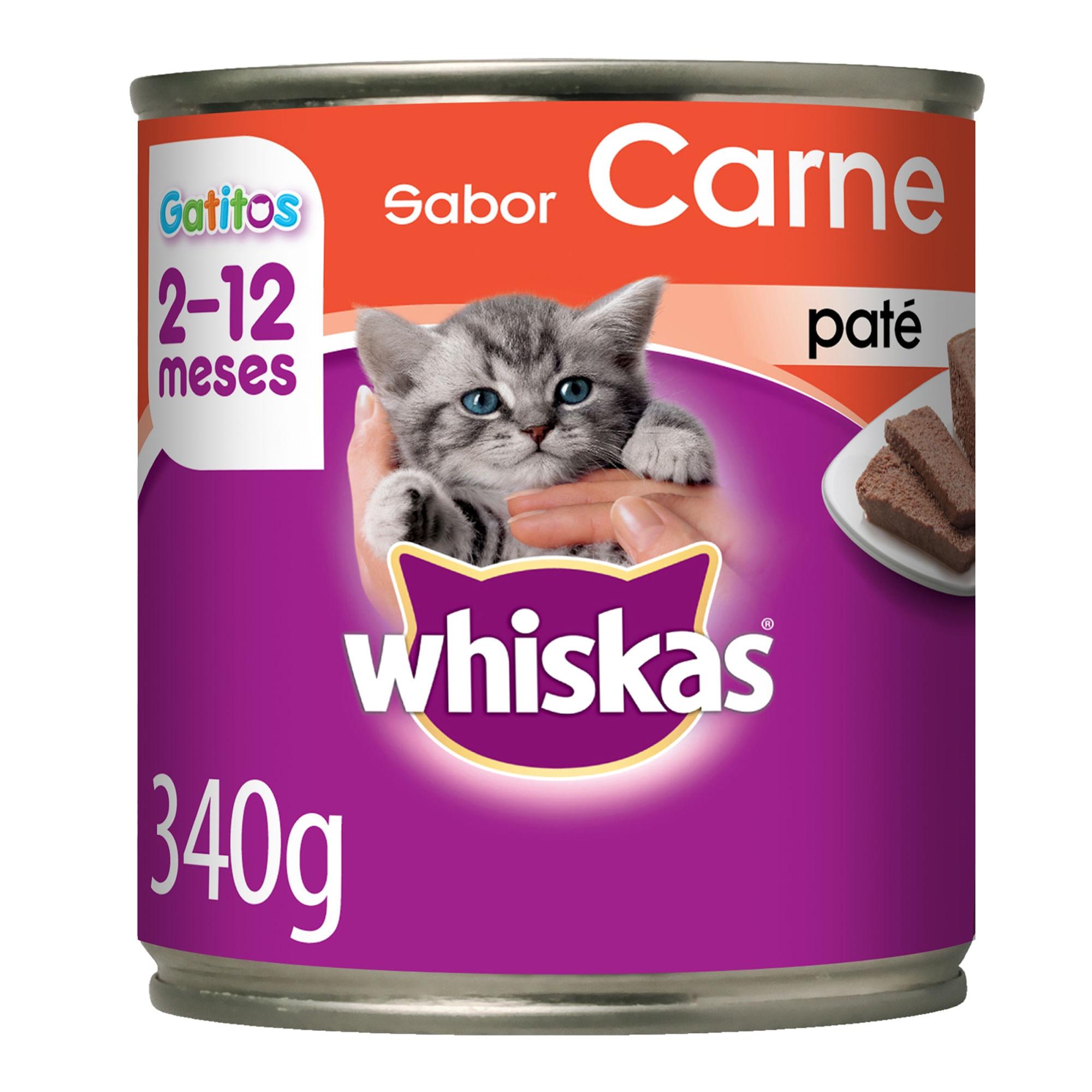 WHISKAS LATA ADULTO CARNE X340GRS