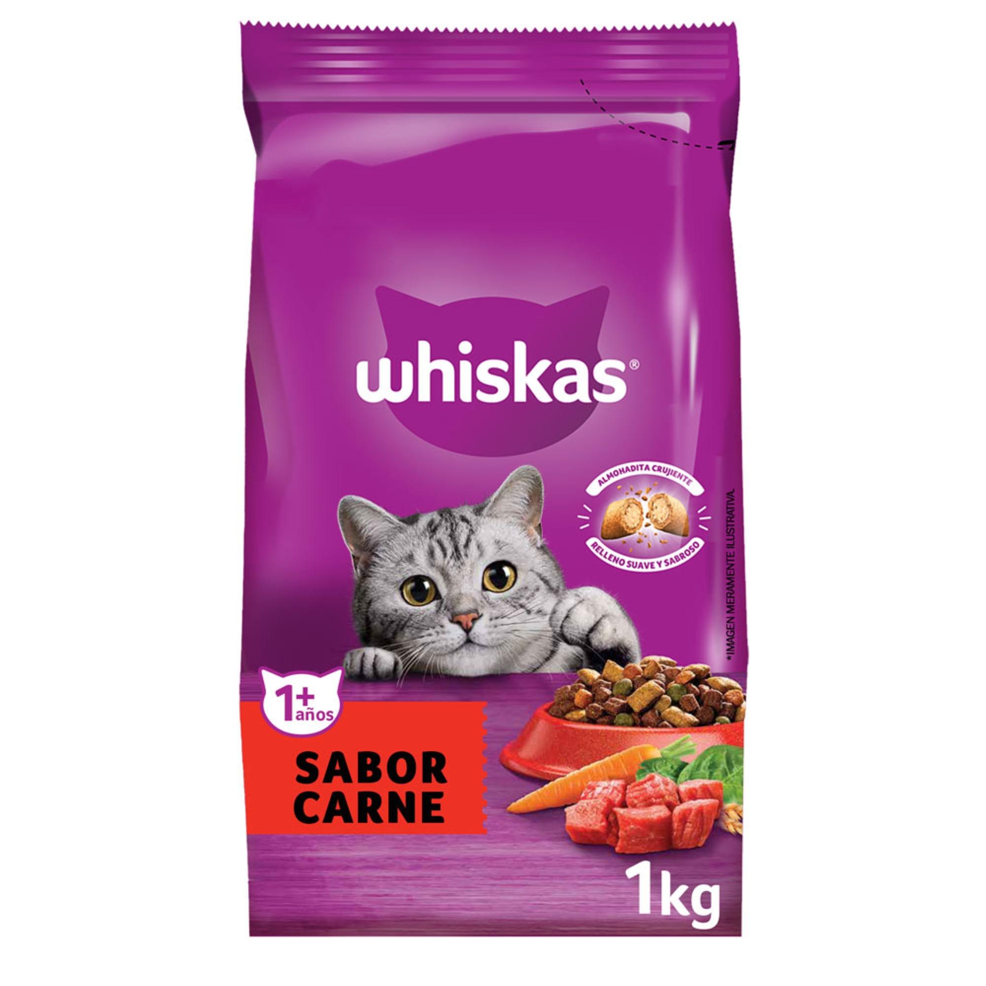 ALIMENTO P/GATO WHISKAS CARNE x 1k