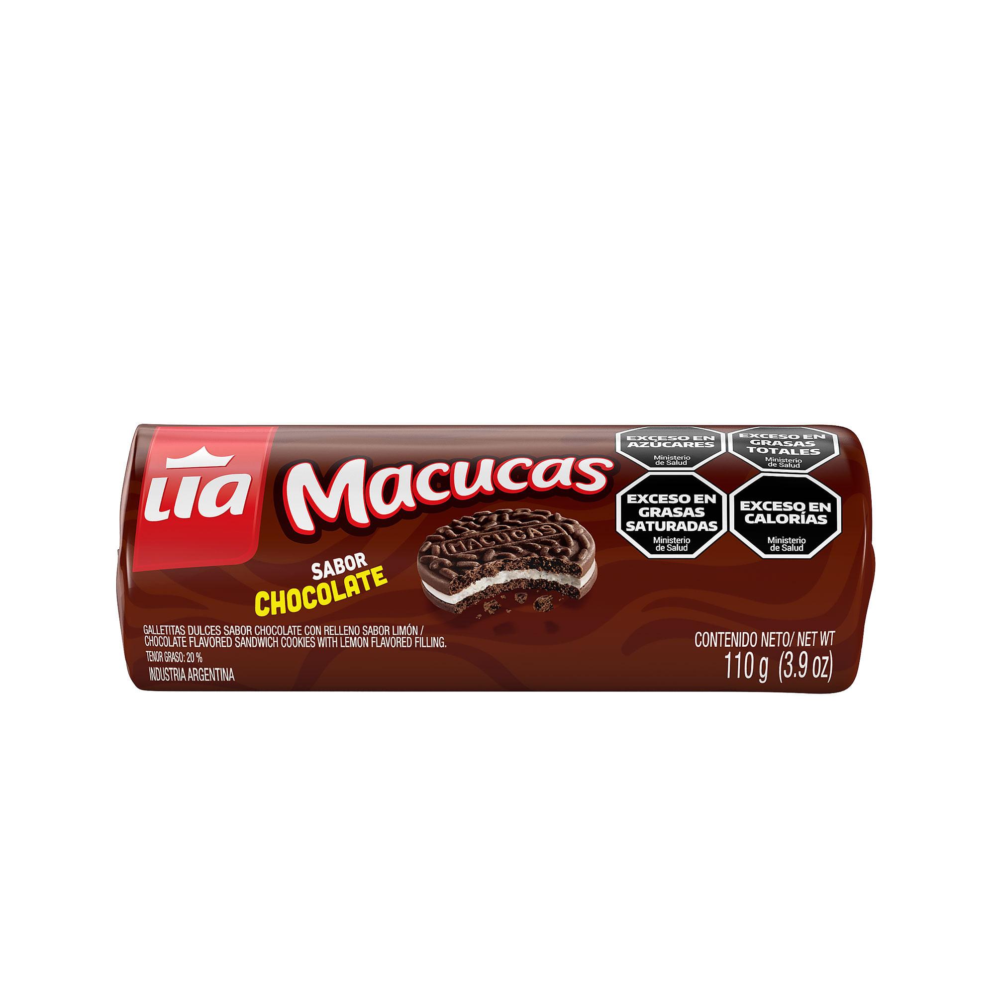 GALLETITAS MACUCAS CHOCOLATE LIA x 110g