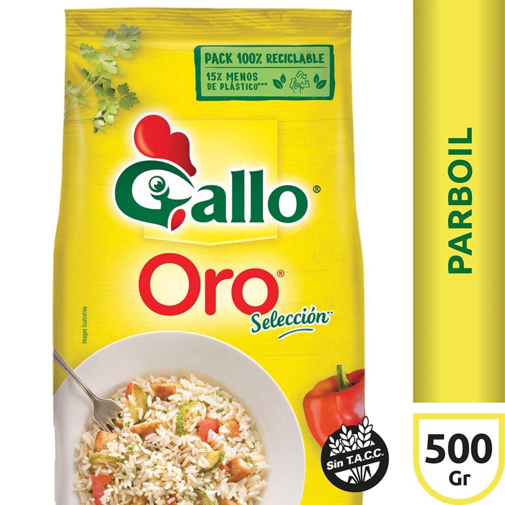 ARROZ PARBOIL PAQUETE GALLO ORO x 500g