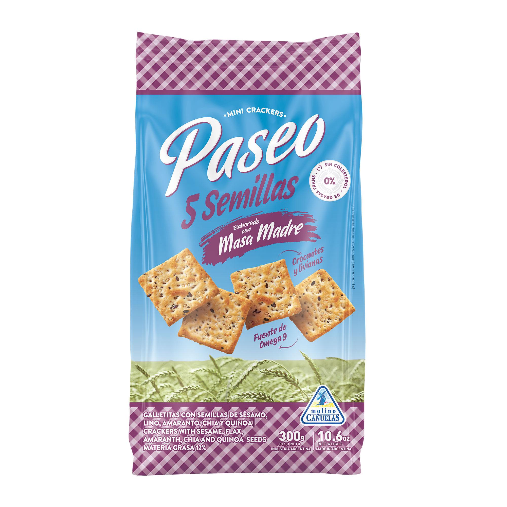 GALLETITAS 5 SEMILLAS PASEO x 300 g