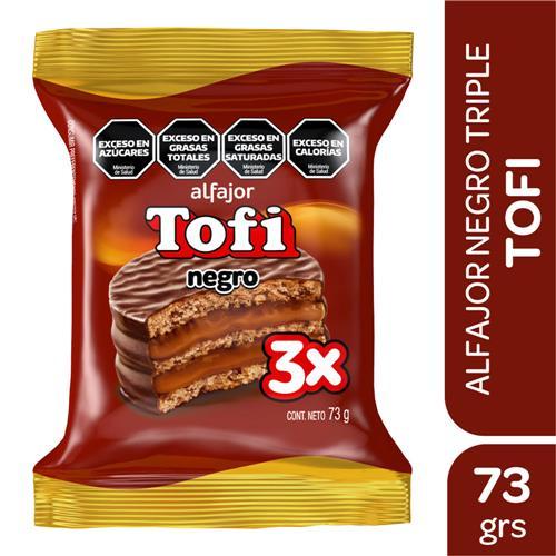 ALFAJOR TRIPLE TOFI NEGRO x 73g