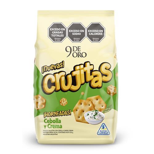 CRUJITAS 9 DE ORO CEBOLLA Y CREMA x 120g