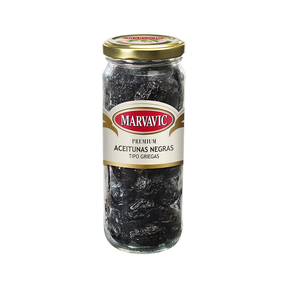 ACEITUNAS NEGRAS GRIEGAS MARVAVIC x 330g