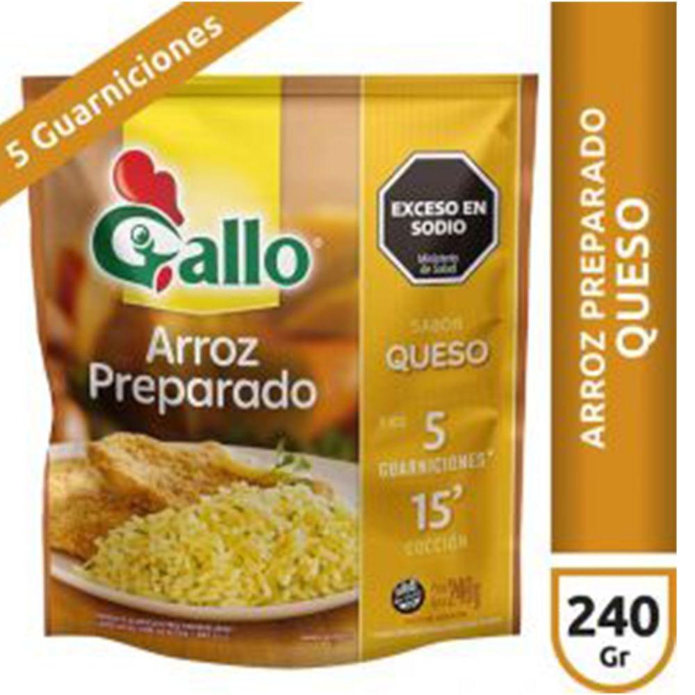 ARROZ PREPARADO GALLO SABOR QUESO X 240G