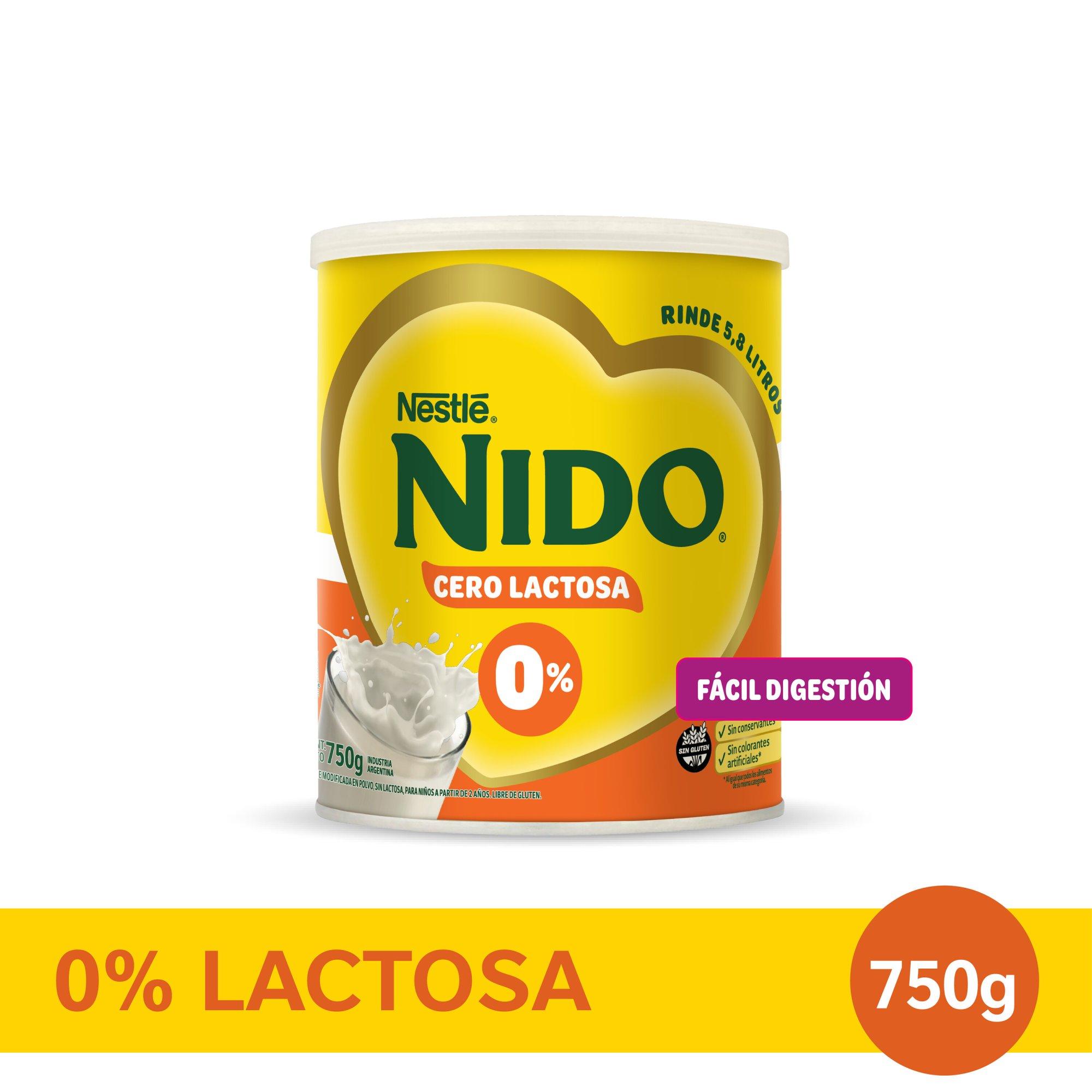 LECHE EN POLVO 0% LACTOSA NIDO x 750g