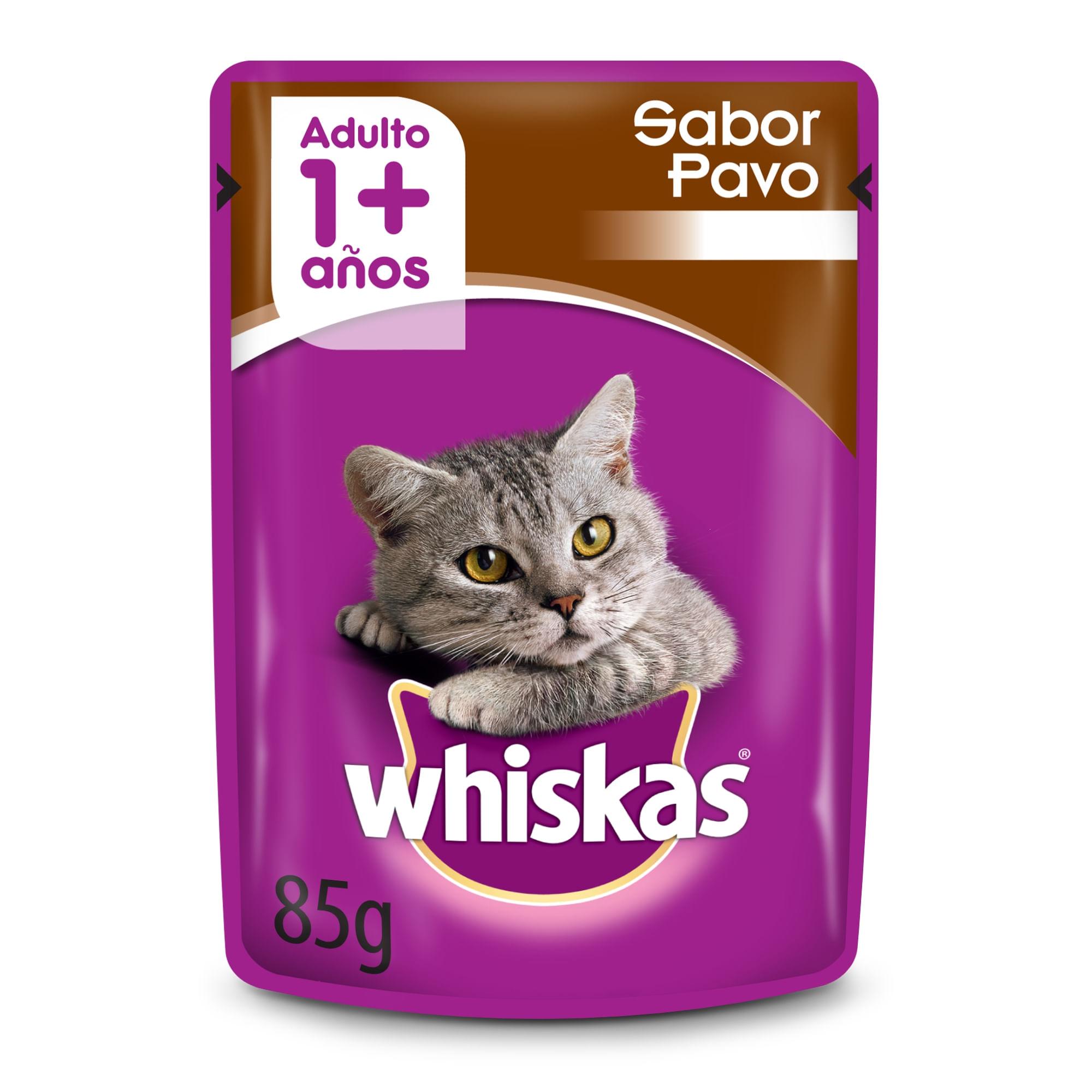 ALIMENTO P/GATO POUCH PAVO WHISKAS x 85 g