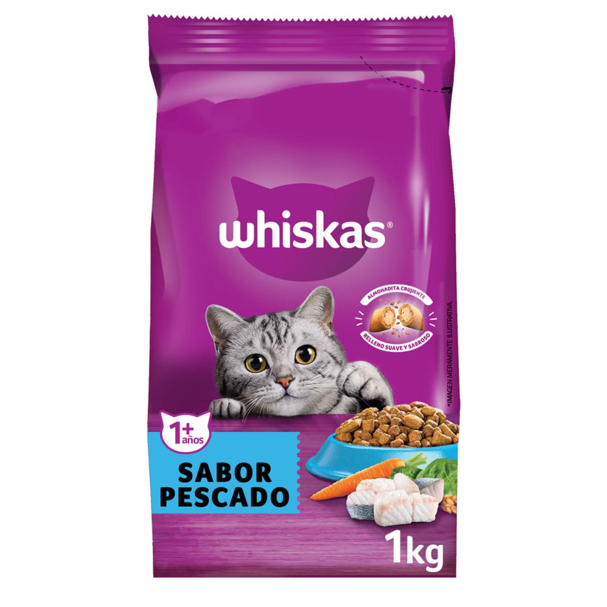 ALIMENTO P/GATO WHISKAS PESCADO x 1k