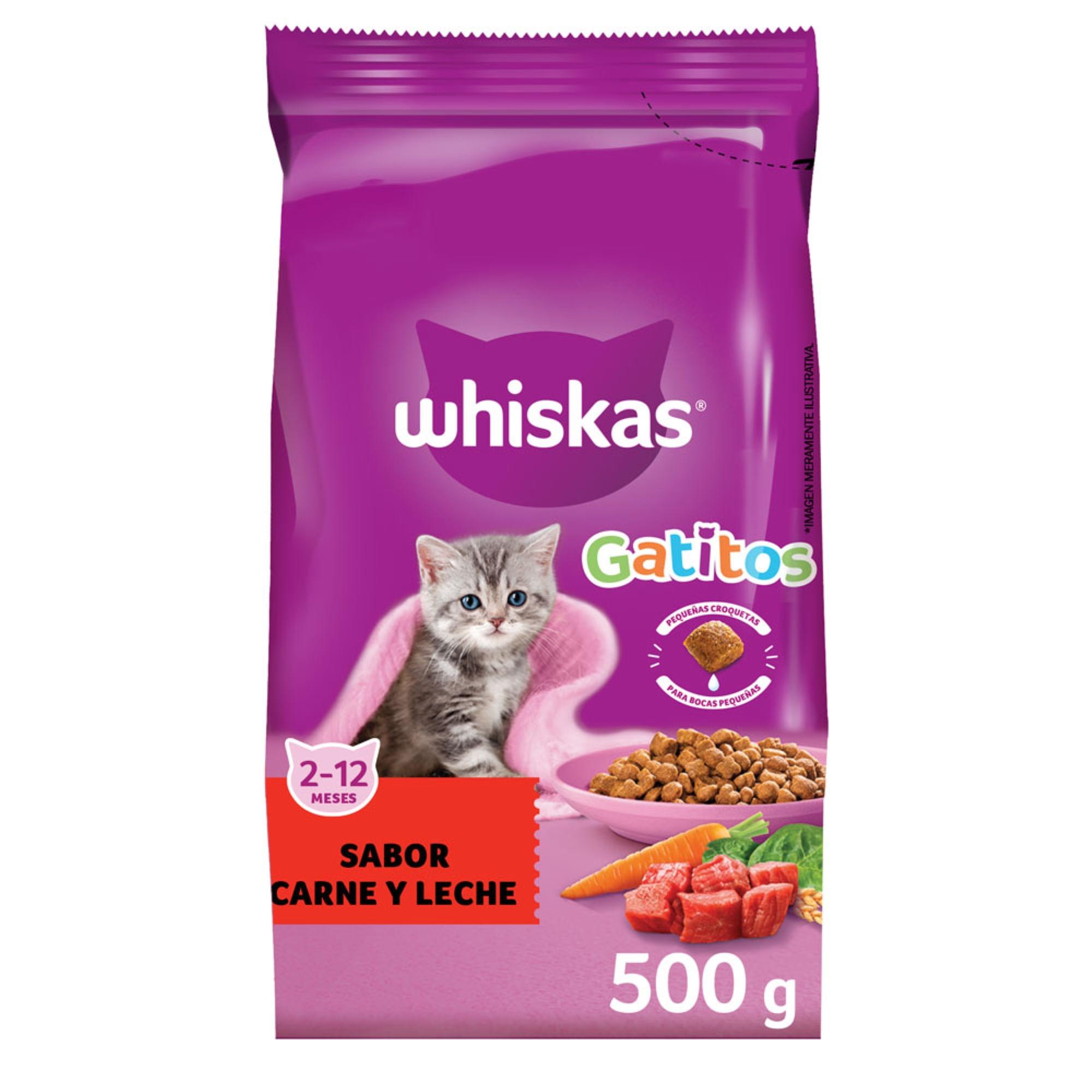 ALIMENTO P/CACHORRO CARNE Y LECHE WHISKAS x 500g
