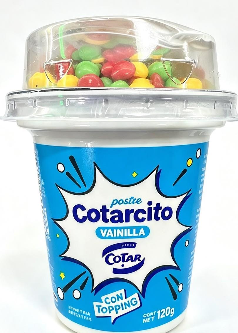 POSTRE COTARCITO VAINILLA C/ROCKLETS X 120GRS