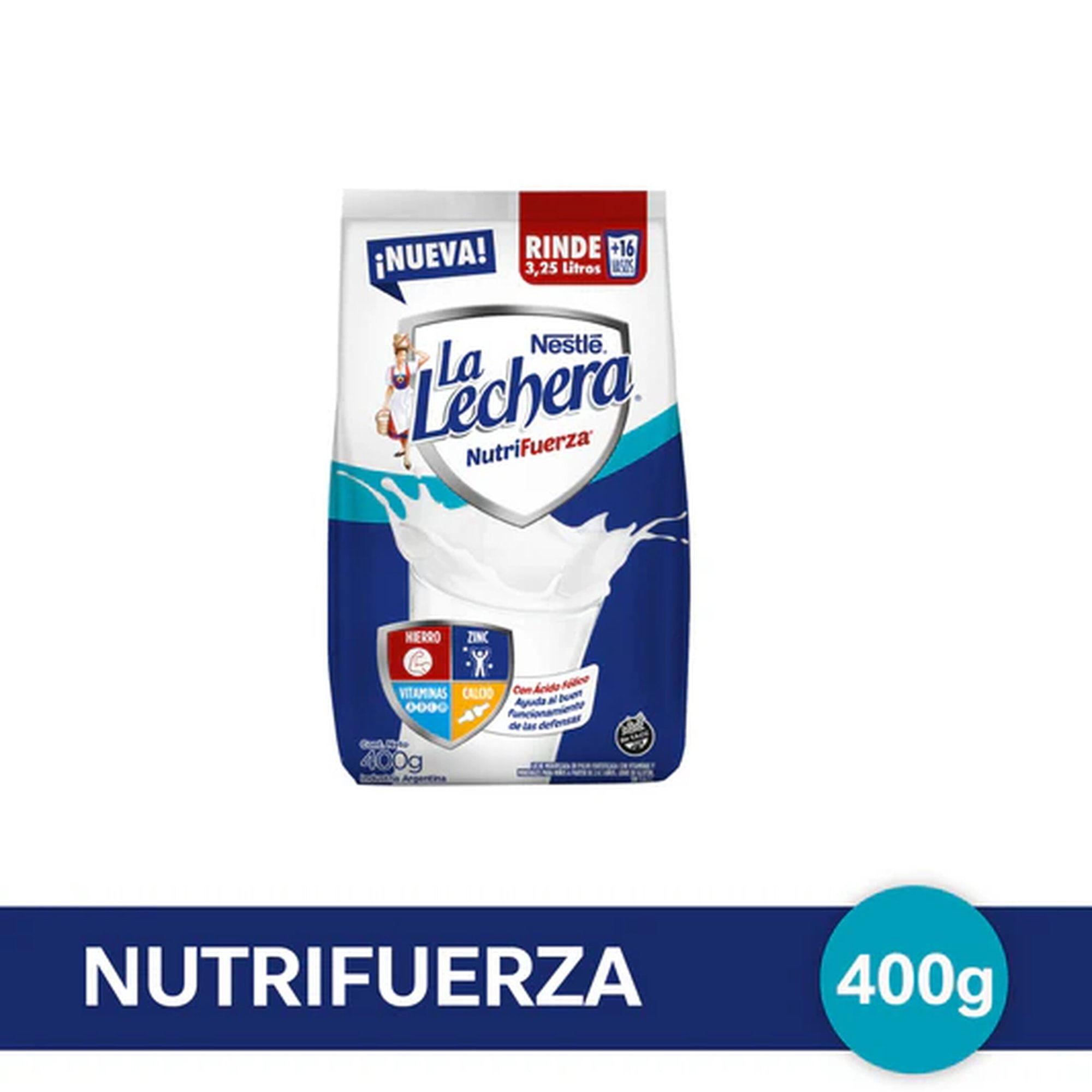 LECHE EN POLVO LA LECHERA NUTRIFUERZA x 400gr