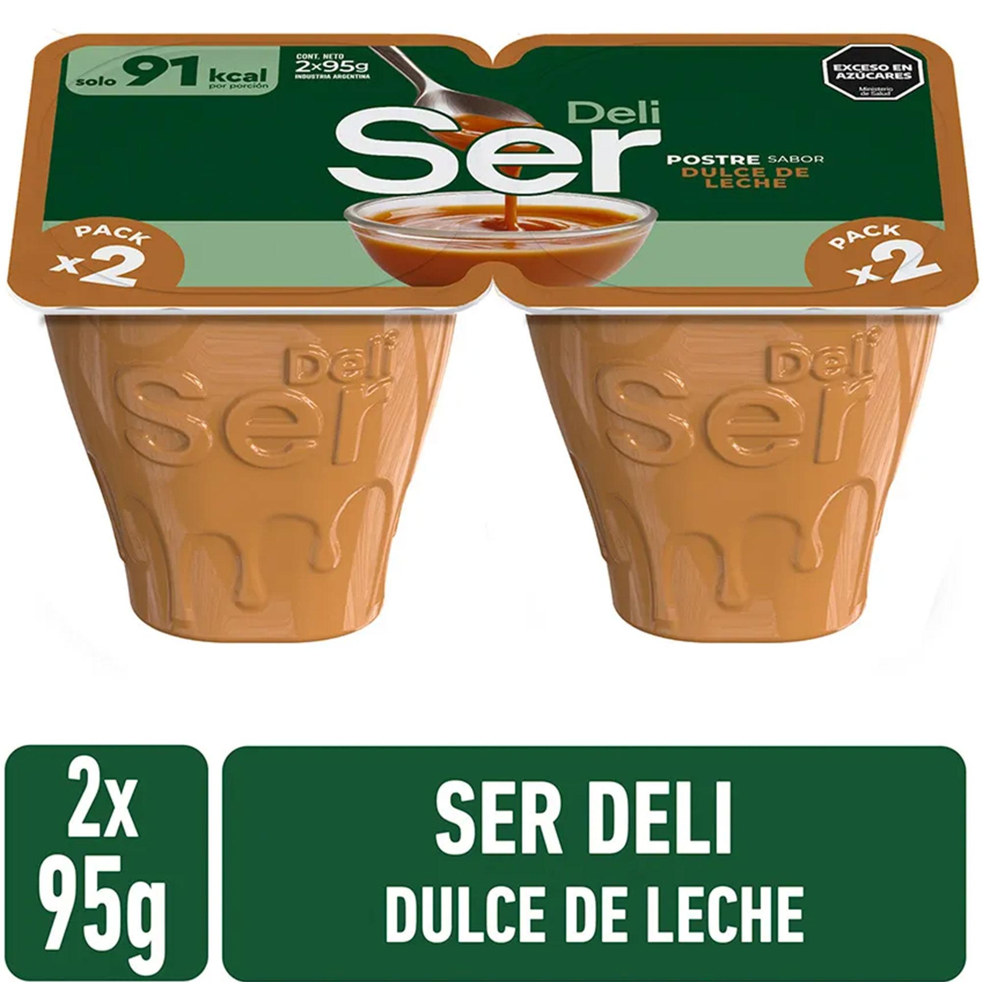 POSTRE SER DULCE DE LECHE 2U 190gr
