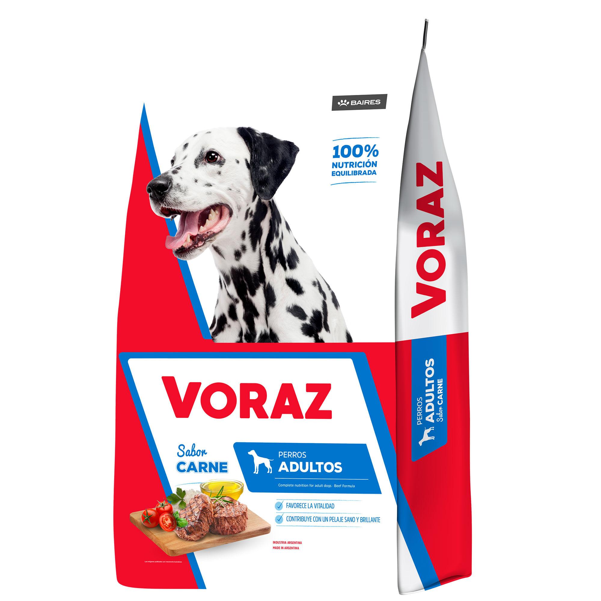 ALIMENTO PERRO ADULTO VORAZ CARNE x 3kg