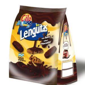 GALLETITAS LENGUITAS BAÑADAS CHOCOLATE CILO x 300g