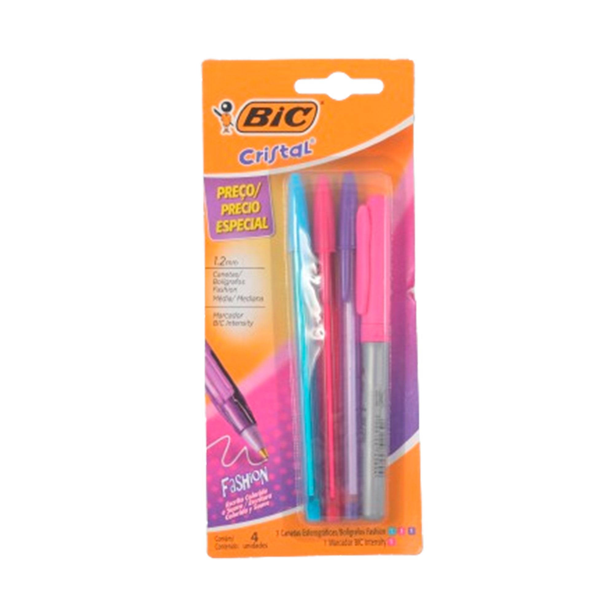 BOLIGRAFOS + MARCADOR FASHION COLOR BIC