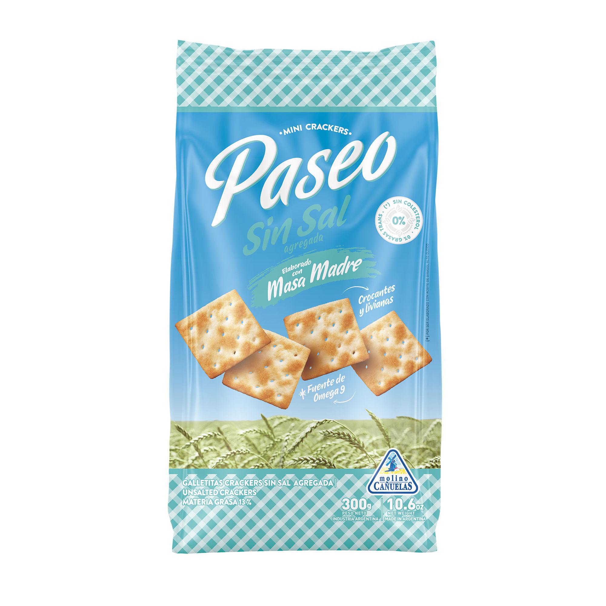 GALLETITAS PASEO CRACKERS JAMON 250gr