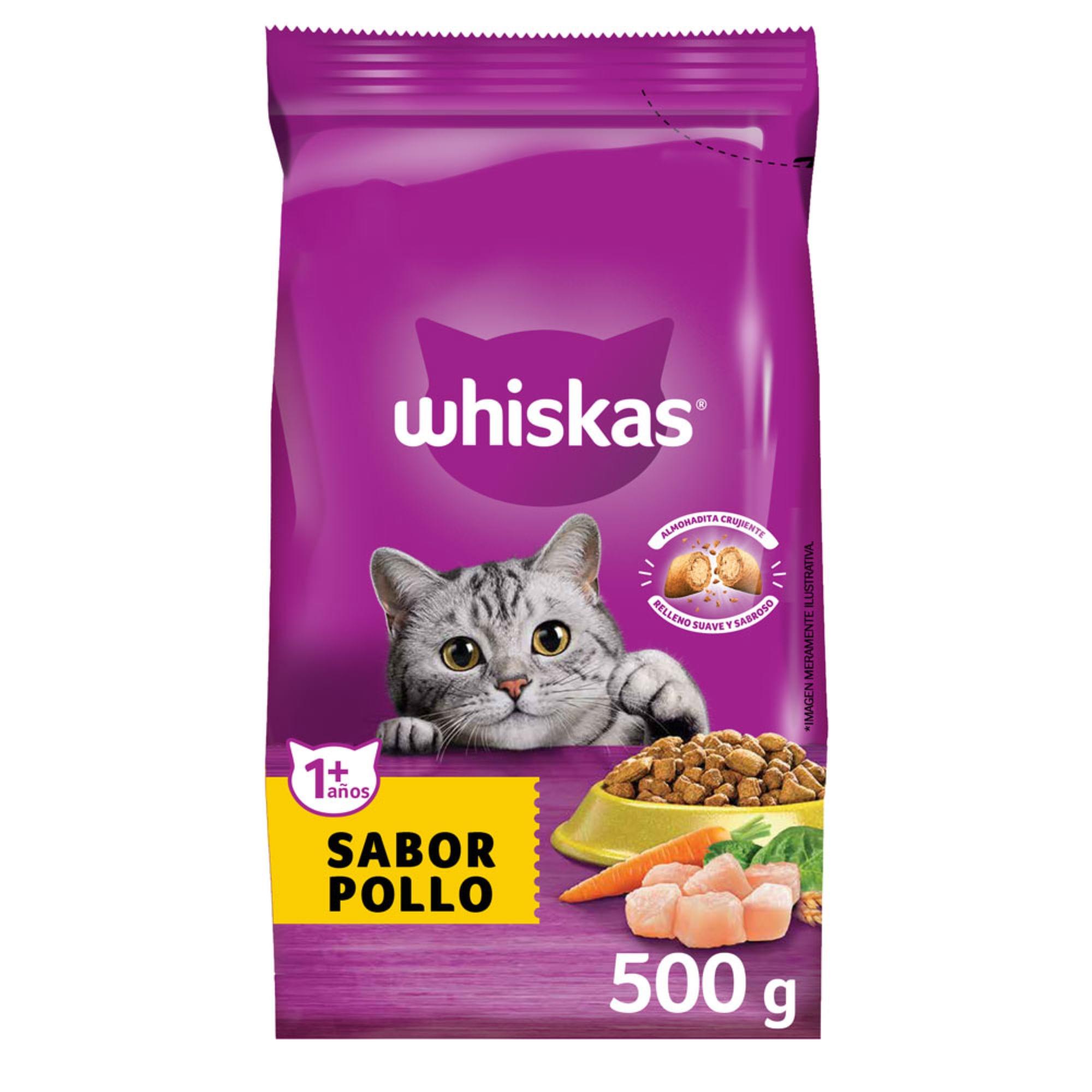 ALIMENTO P/ GATO WHISKAS POLLO x 500g