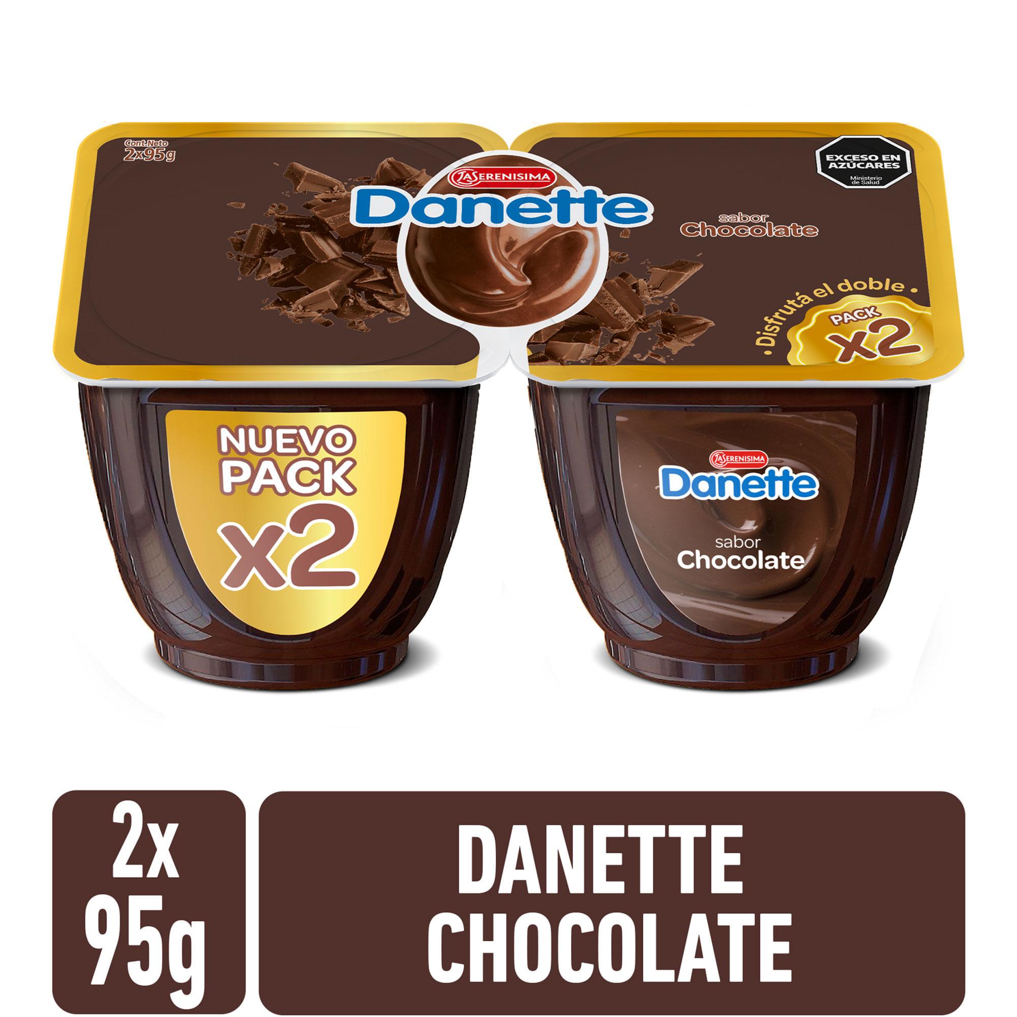 DANETTE POSTRE CHOCOLATE 2u 190gr