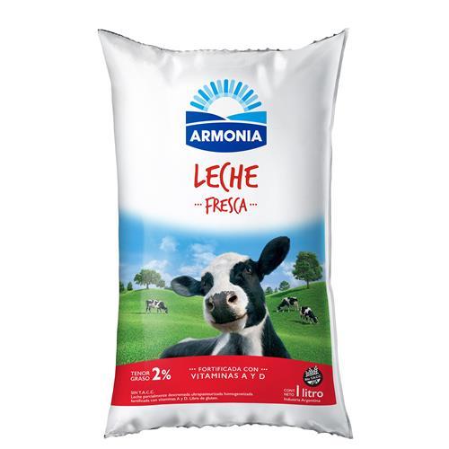 LECHE SACHET ARMONIA 2% x 1L