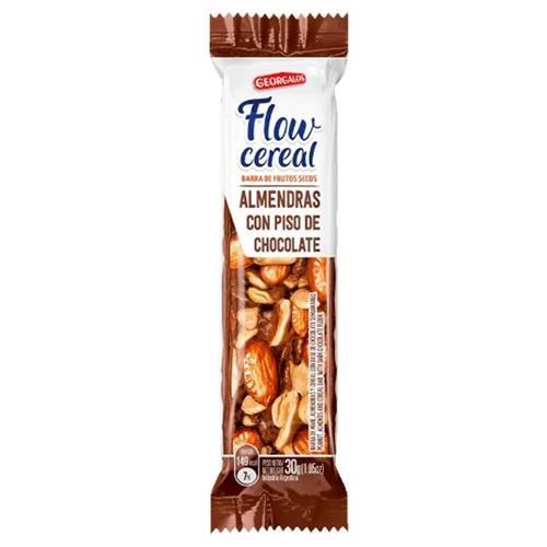 BARRA CHOCOLATE Y ALMENDRAS CEREAL FLOW x30grs