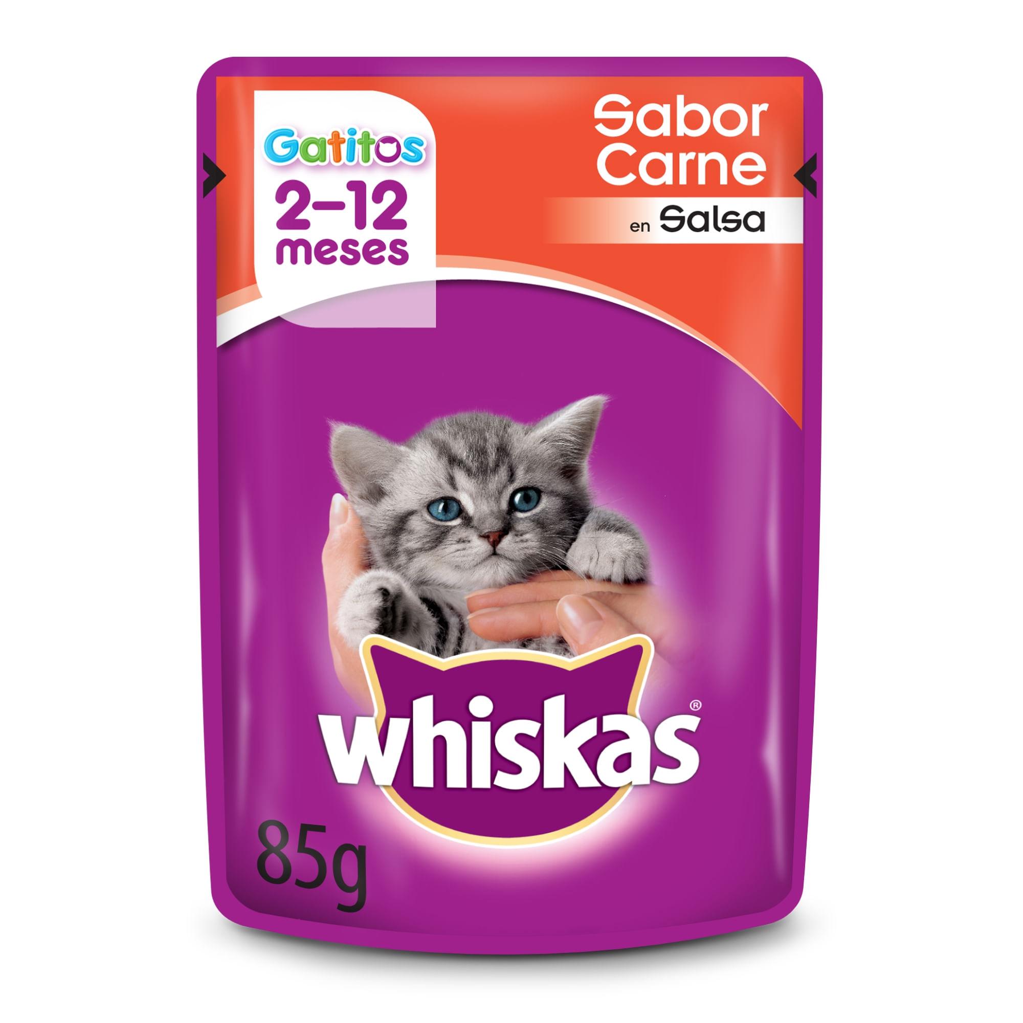 WHISKAS GATITO CARNE x 85g