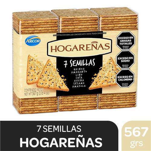 GALLETITAS HOGAREÑAS 7 SEMILLAS x 3 u