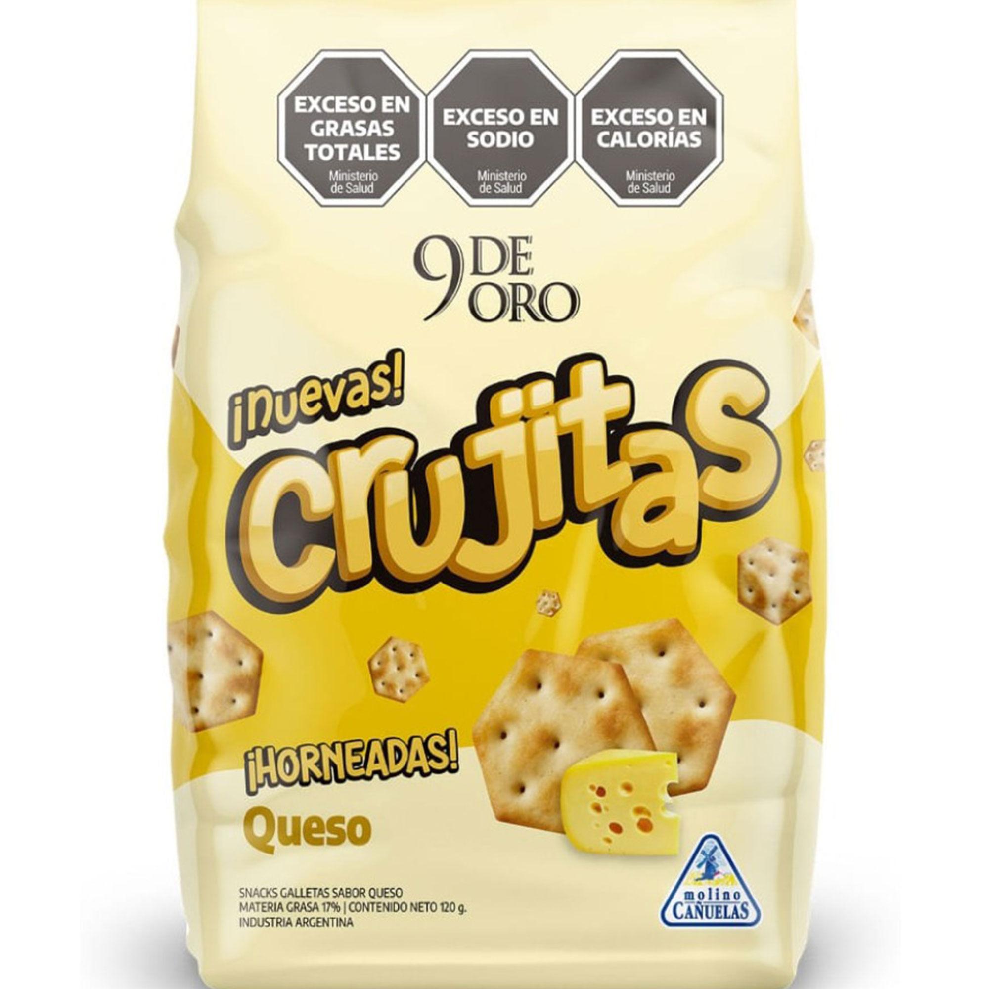CRUJITAS 9 DE ORO QUESO x 120g