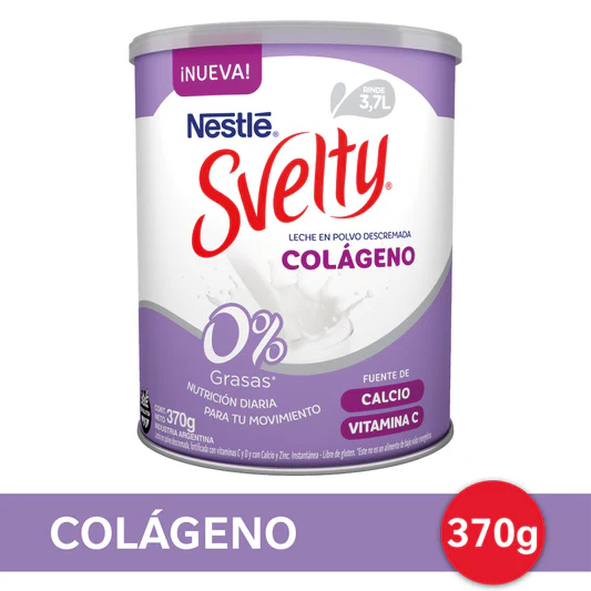 LECHE EN POLVO COLAGENO SVELTY LATA x 370g