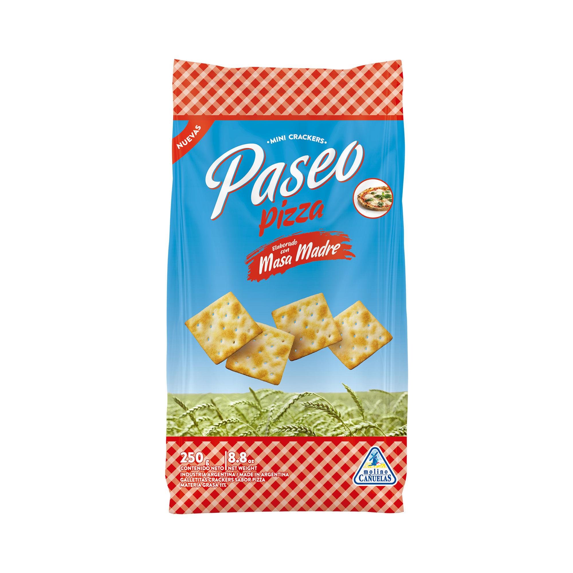 GALLETITAS PASEO CRACKERS PIZZA X250GRS